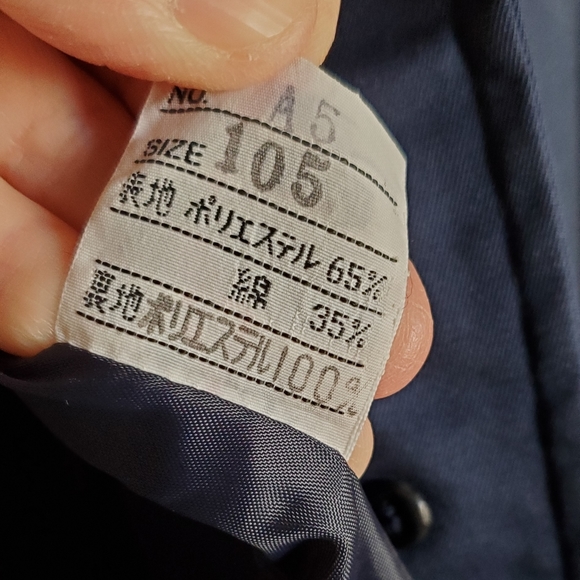 Dark Blue (navy) coat - Picture 6 of 7